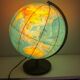 Large terrestrial globe PVC 42cm JRO Verlag vintage 1970