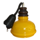 Lustre vintage en verre orange