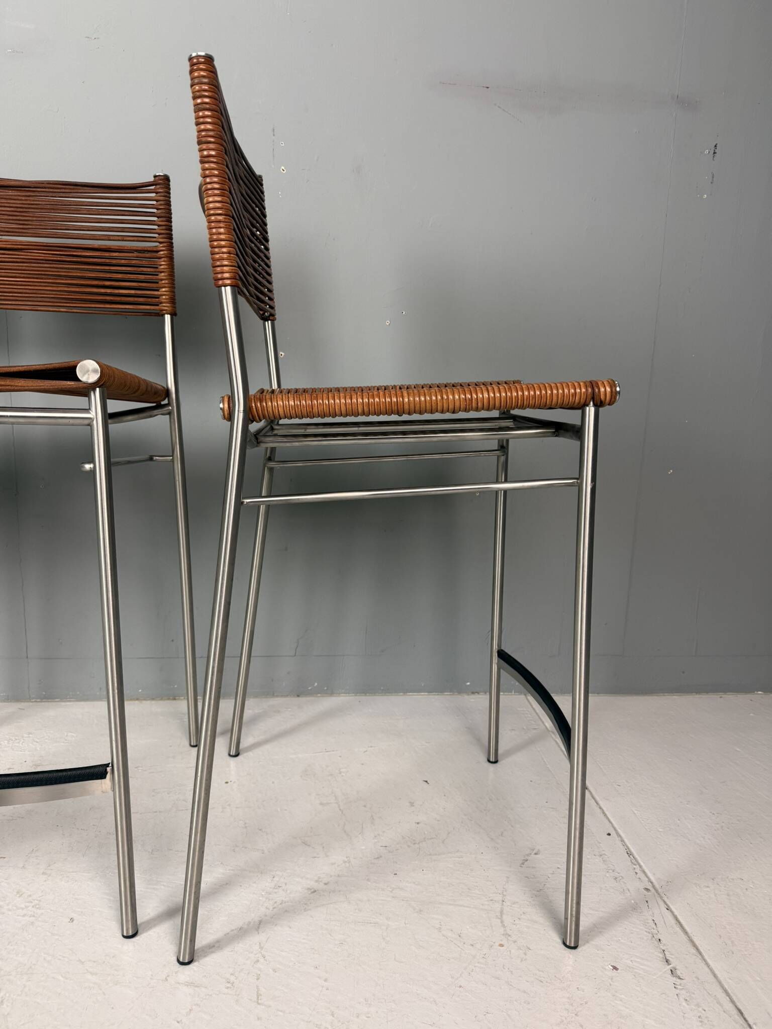 Ensemble de quatre tabourets de bar "Miss B", Tito Agnoli, Italie, 1997
