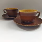 2 tasses à déjeuner Digoin Sarreguemines