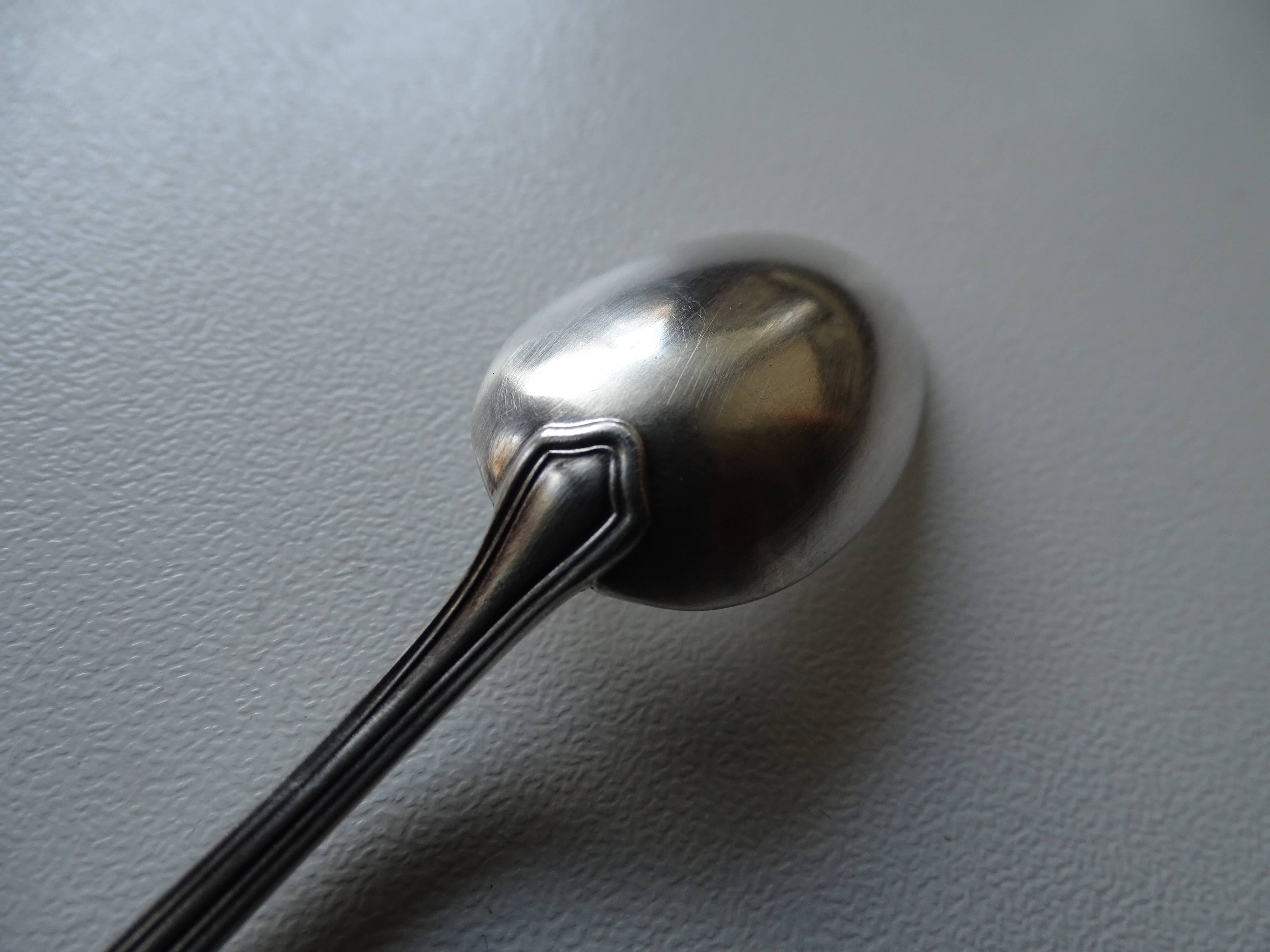 Set of 12 mocha spoons Ravinet Denfer in silver metal