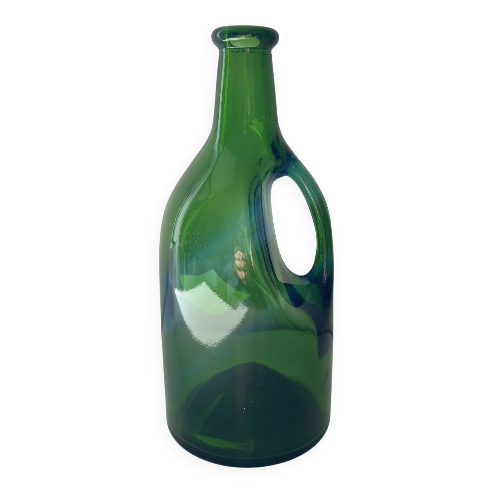 Green glass bottle