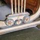 Pair of Louis XVI style chairs from the 18th century with lyre back.