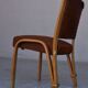 Série de 4 chaises Von Bode édition Steiner cuir de poulain