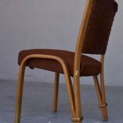 Série de 4 chaises Von Bode édition Steiner cuir de poulain