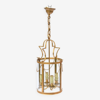 Four-light gilded brass lantern