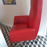 Poltrona Frau Chancellor President red office chair with wheels