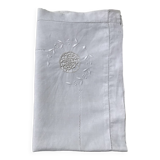 Fine linen round crocheted openwork mini day pillowcase