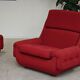 Paire de fauteuils rouge Atlantis Space Age République Tchèque 1970