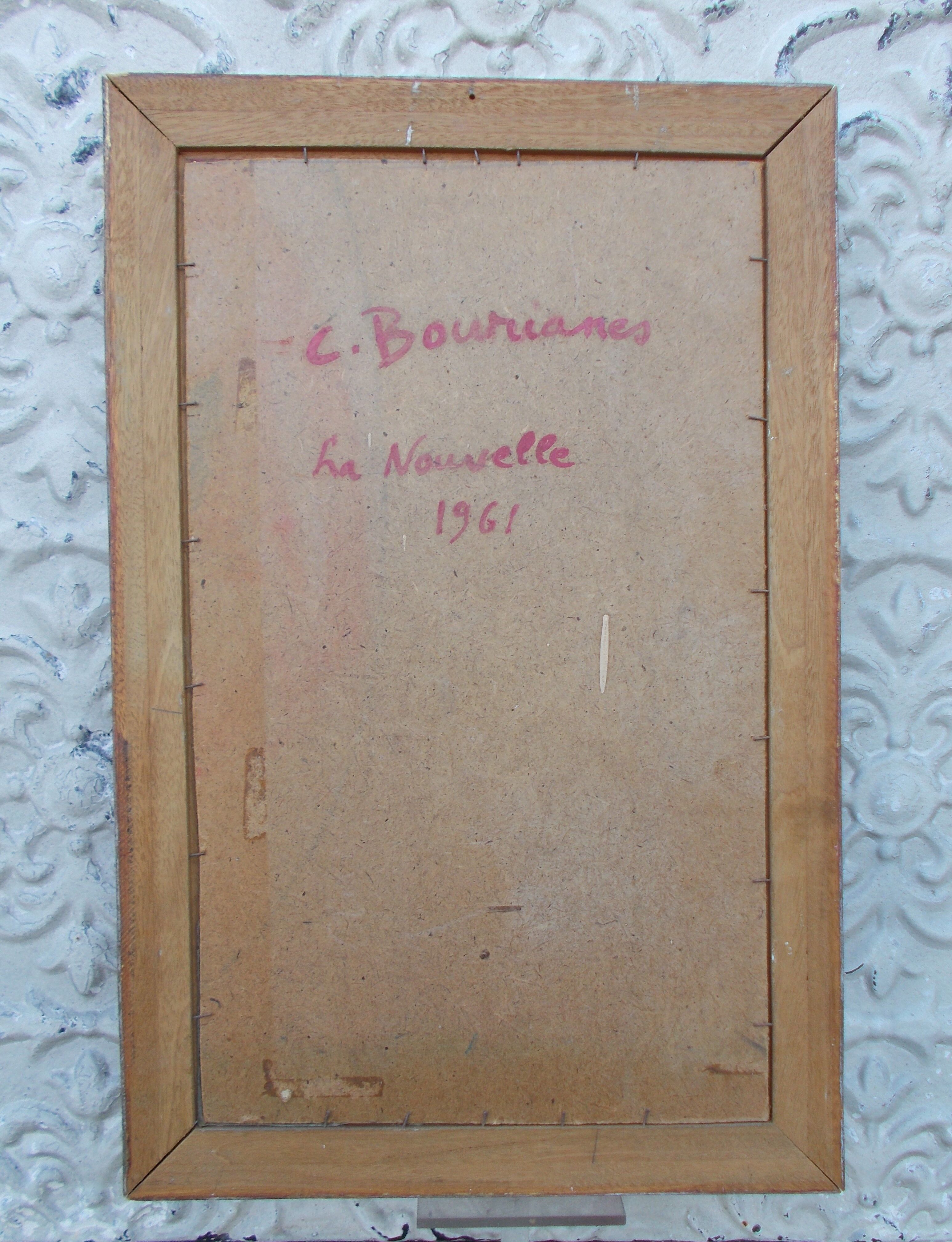 Claude Bourianes Painting table 1961 Aude Port la Nouvelle