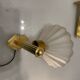 Murano Glass Brass Sconces Set of 3 1950’s