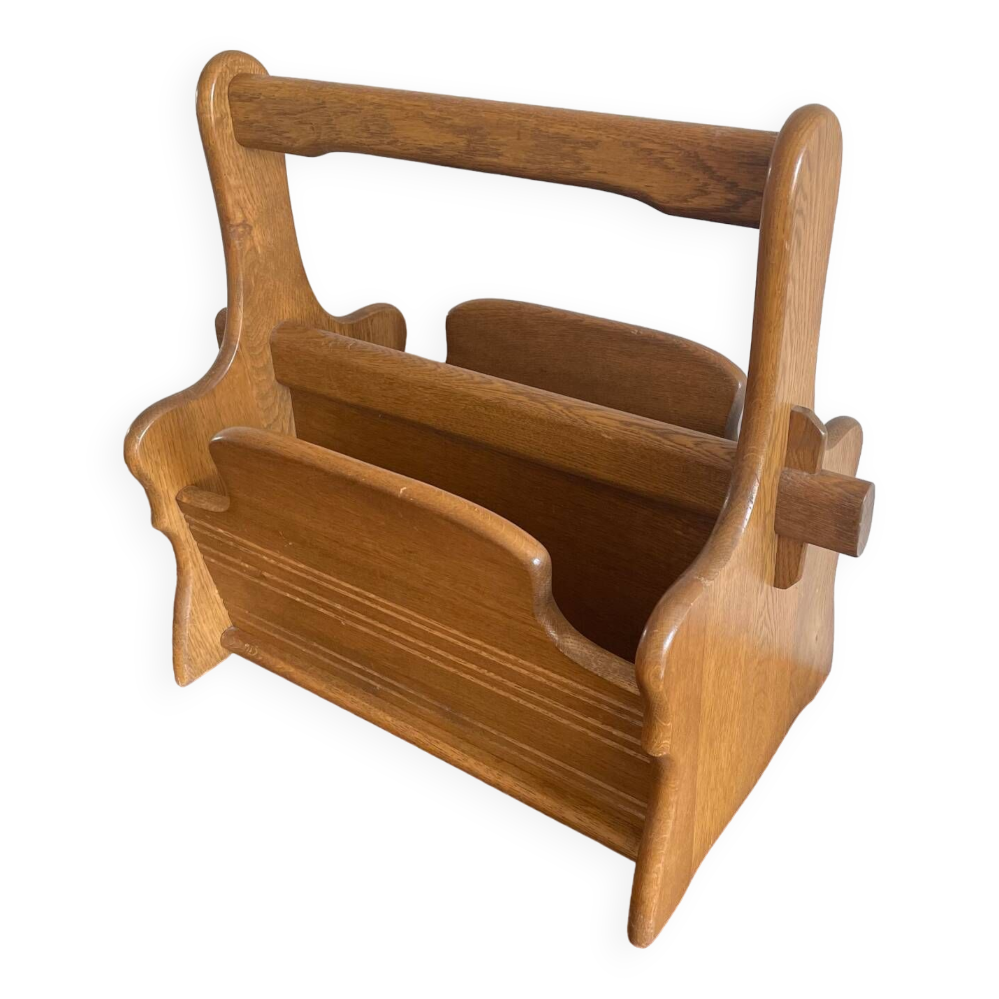 Vintage Wooden Newspaper Stand