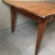 Large vintage farmhouse table from the 50s in solid wood (oak)