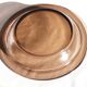 Round smoked glass dish, Vereco France