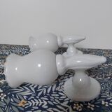 Opaline porcelain wall lights