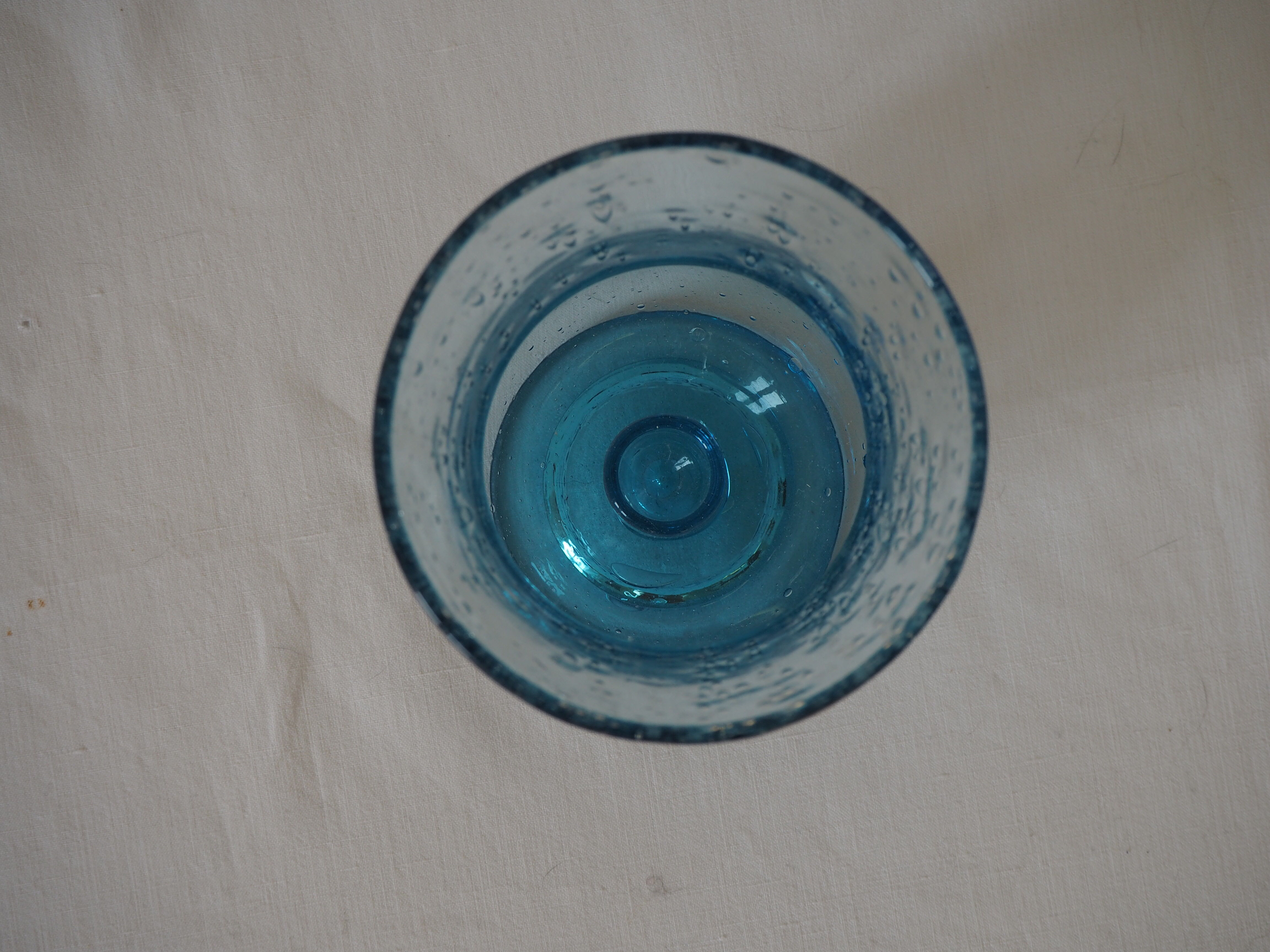 Biot glass candlestick