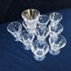 10 verres à vin blanc  facettes