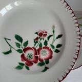 4 assiettes à dessert Sarreguemines épernay faïence vintage