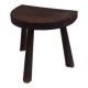 Tabouret de ferme tripode en bois