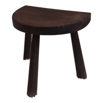 Wooden tripod farm stool