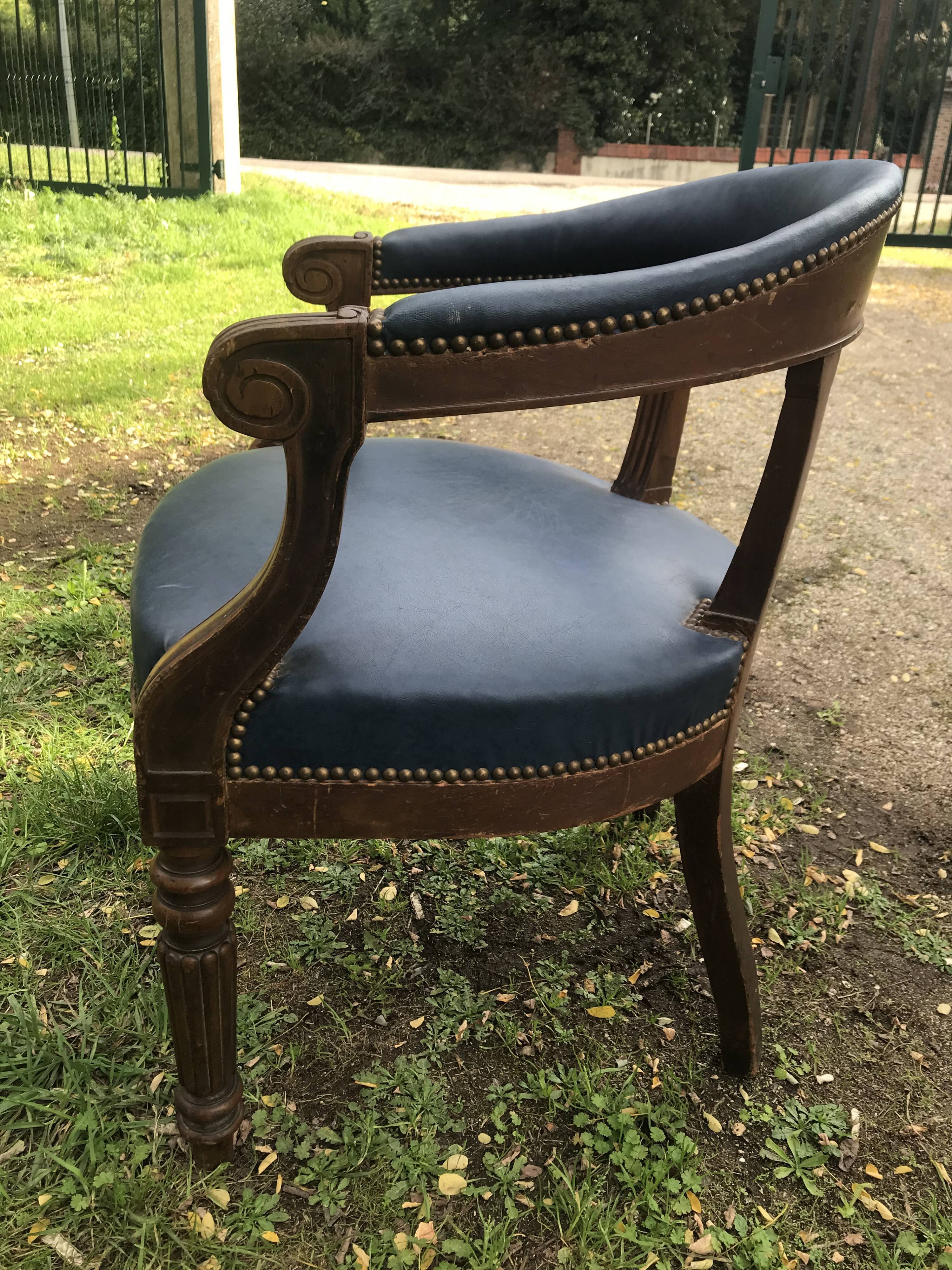 Louis Philippe office armchair