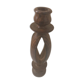 Indian handicraft wooden candlestick