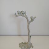 Verdigris metal jewelry stand