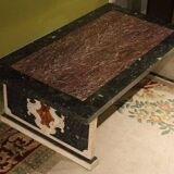 20th Century Italian Polychromed Rectangular Marble Coffee or Cocktail Table