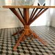 Table vintage en bambou et rotin
