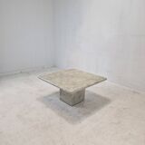 Italian Carrara Marble Coffee Table, 1980s