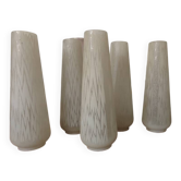 5 abats jours tulipe art déco atomique
