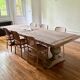 Monastery table - sun - in solid old oak - length 375 cm