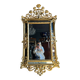 Art Nouveau Period Mirror in Wood Gilded with Gold Leaf - Late 19th Century