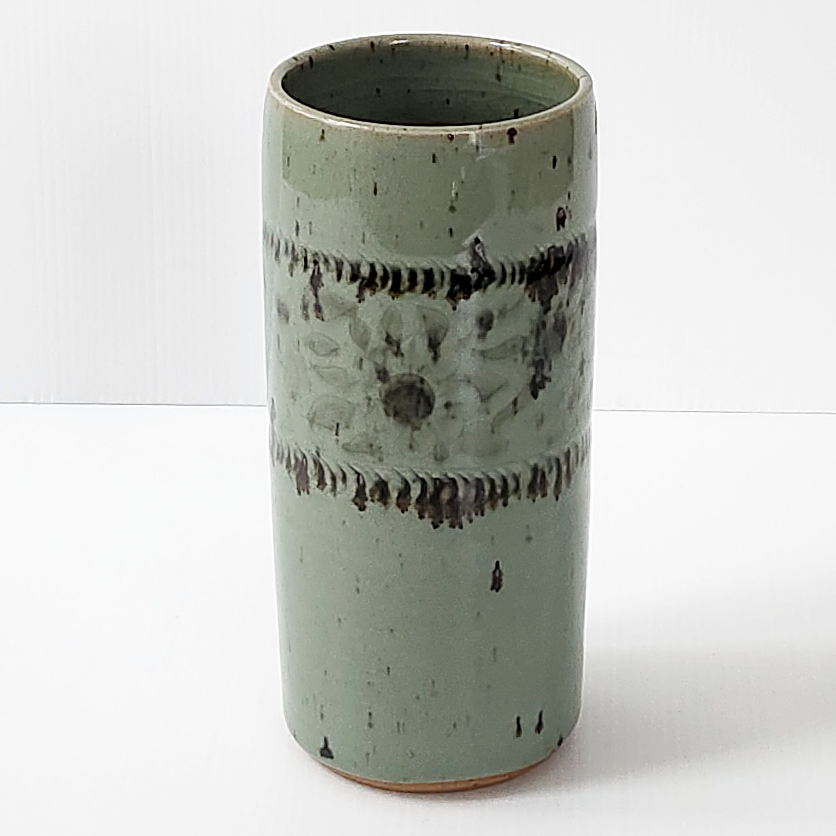 Vase rouleau vintage 1970 céramique