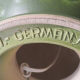 Ceramic table lamp from Bay, West Germany 1960 with handcrafted lampshade
