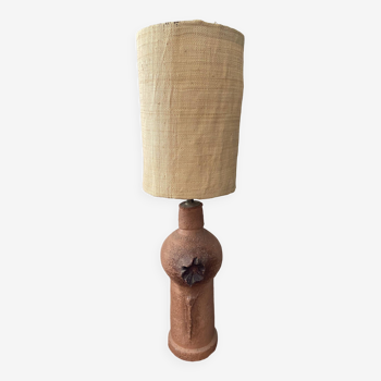 Terracotta lamp from the 60s and 70s