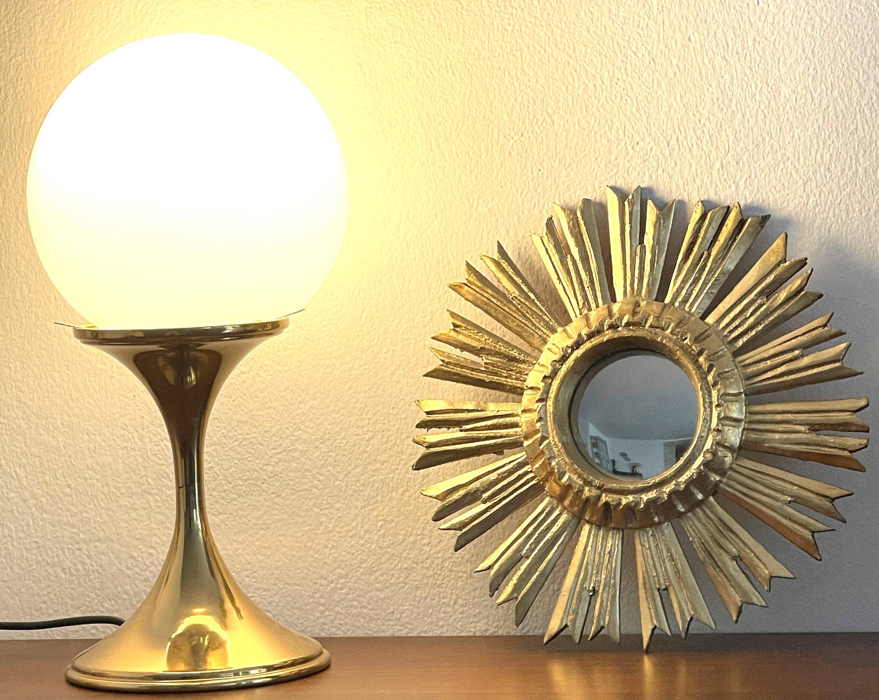 Golden wooden sun mirror “witch’s eye”