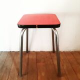 Tabouret en formica rose des années 50