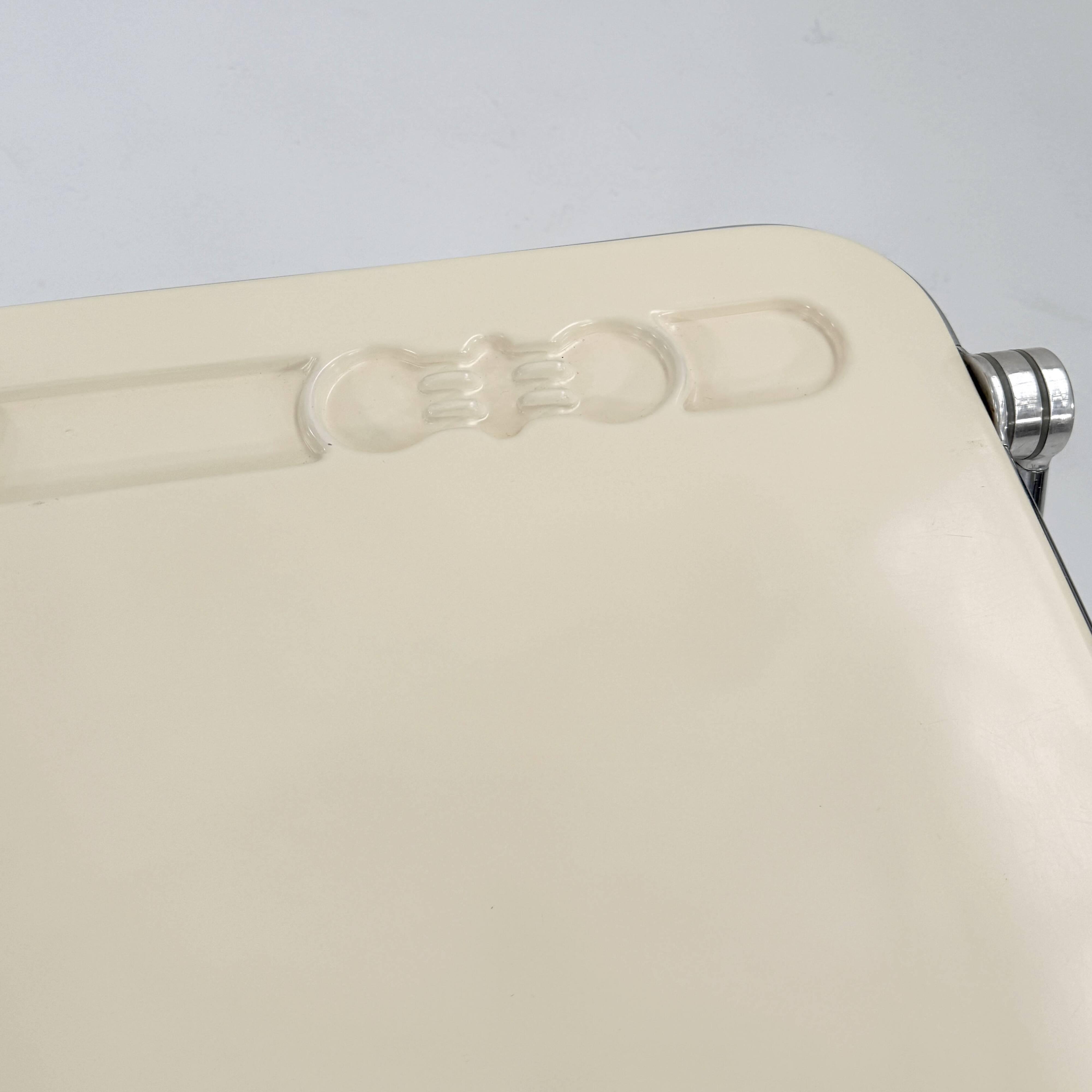 Platone beige folding desk by G. Piretti for Anonima Castelli, 1970