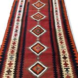 Woven carpet Persian: Kilim Gashqai 283 x 121 cm - Iran - around 1970