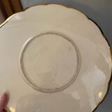 Large dish decorated with hand-signed rose gold