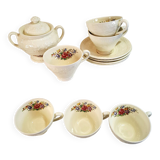Cups and sugar bowl English Wedgwood Wellesley