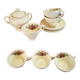Tasses et sucrier anglais Wedgwood Wellesley