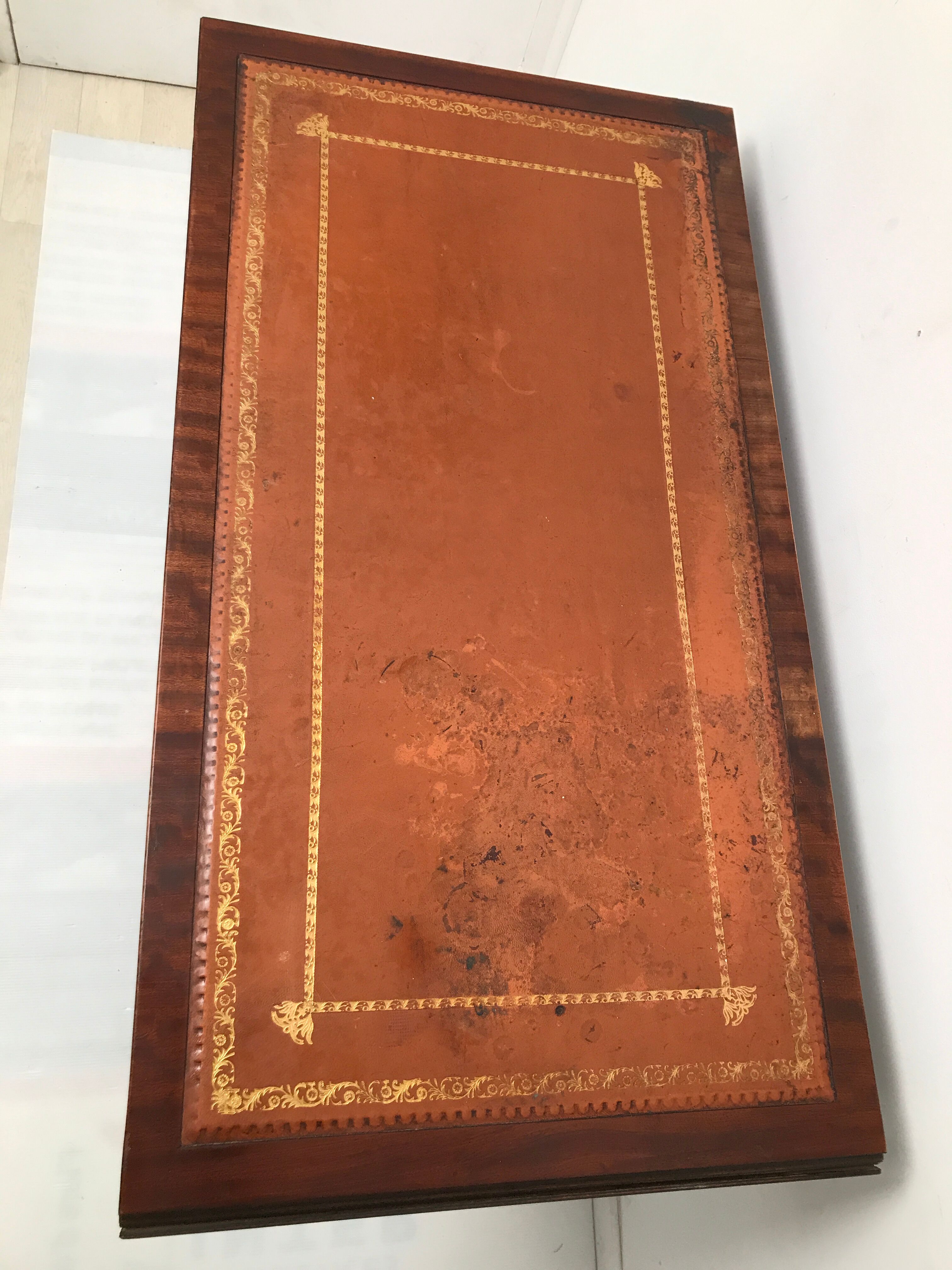 Wooden lyre english style desk
