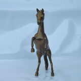 Golden bronze horse