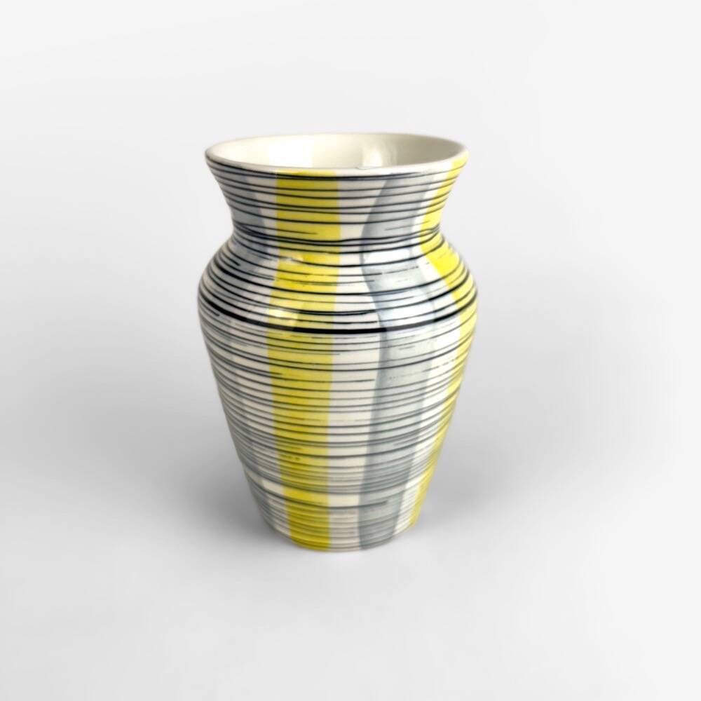 Alessio Tasca vase with geometric decoration from the 50s