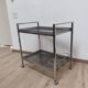 Dessert bar in chromed metal and smoked glass circa 1960