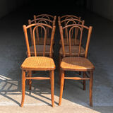 6 chairs bistro old cannage