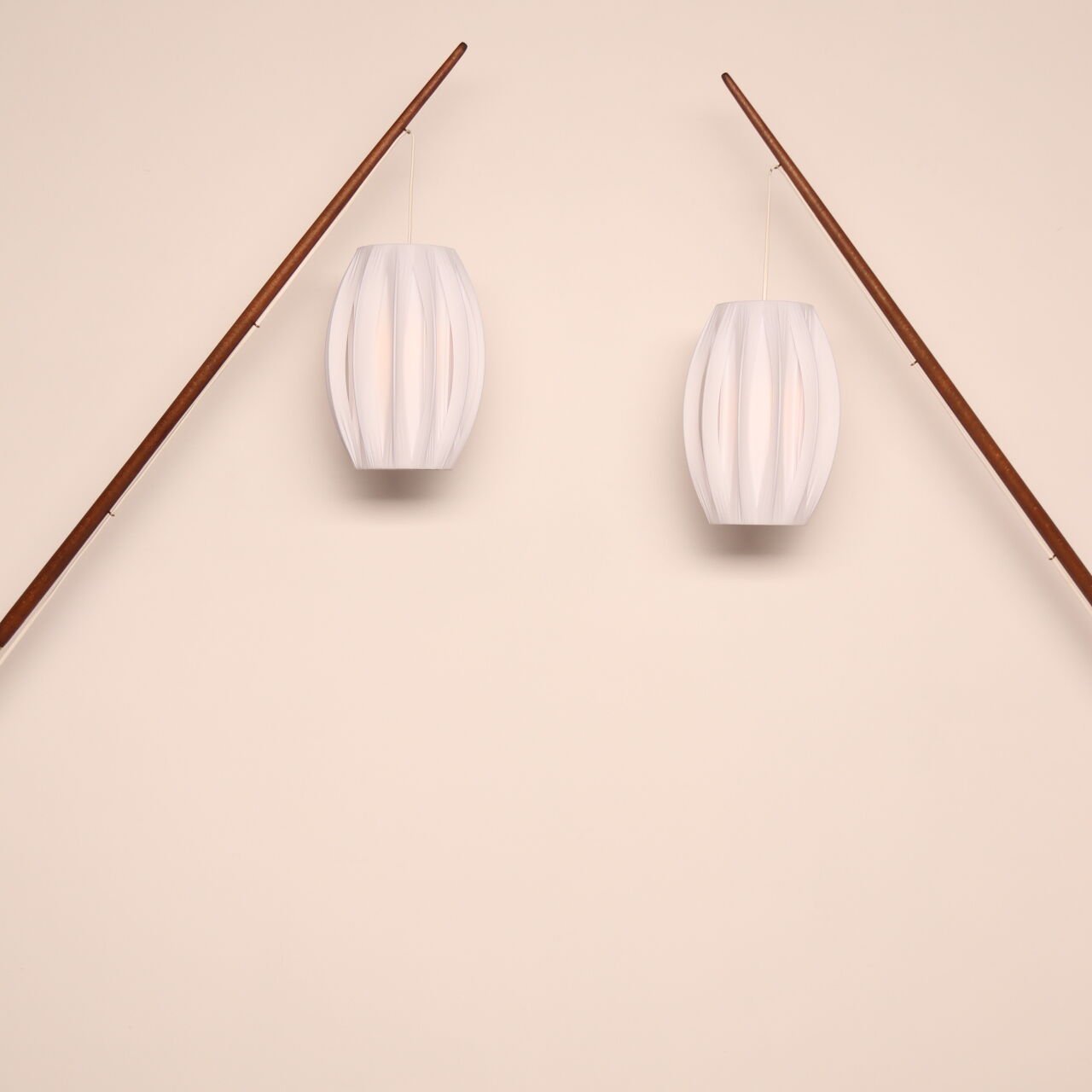 Floor lamp 'Fishing Pole' by Svend Aage Holm Sorensen - Denmark - 1950's