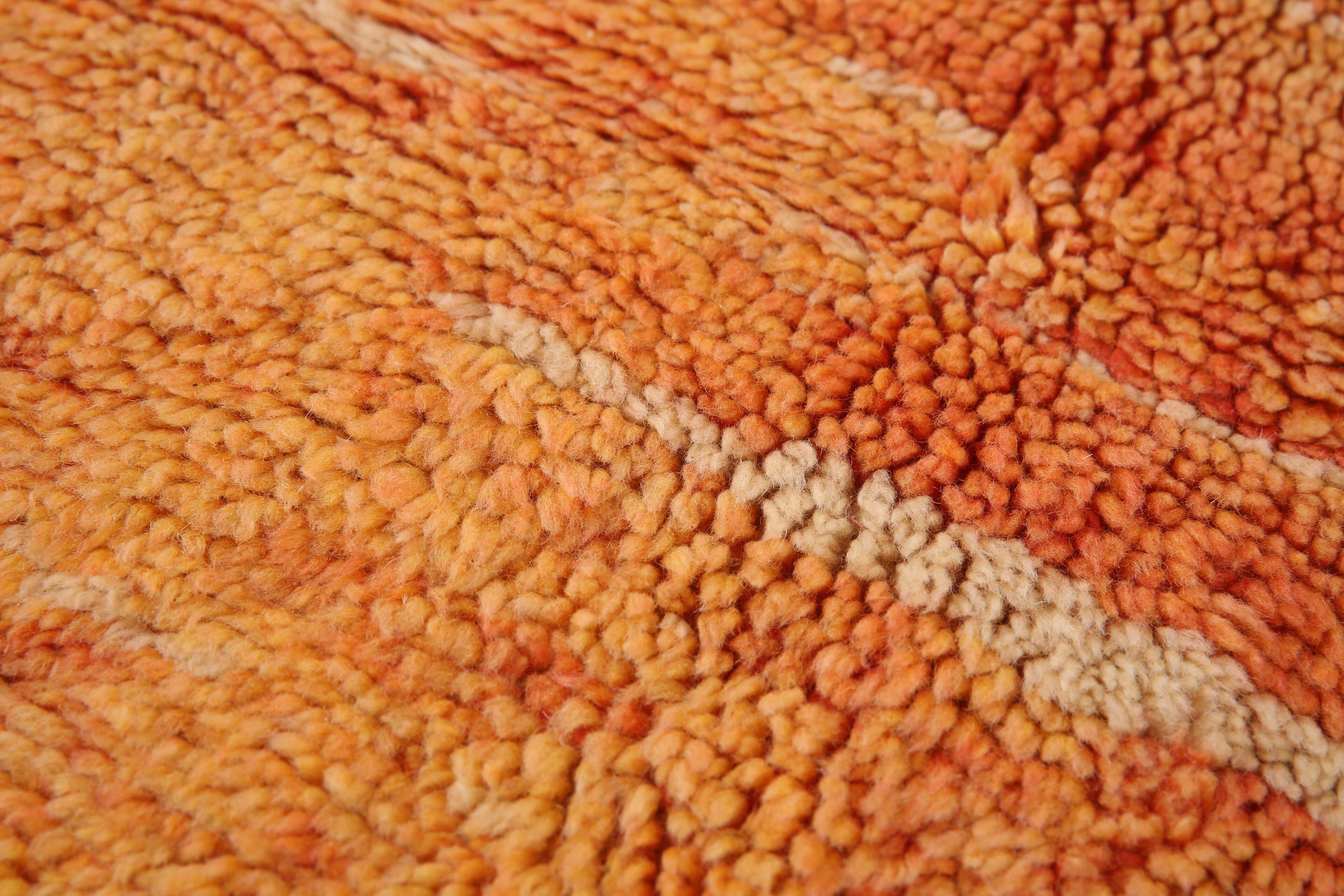 Vintage Moroccan Rug 203 x 281 cm - Handmade Berber Rug - Old Moroccan Rug